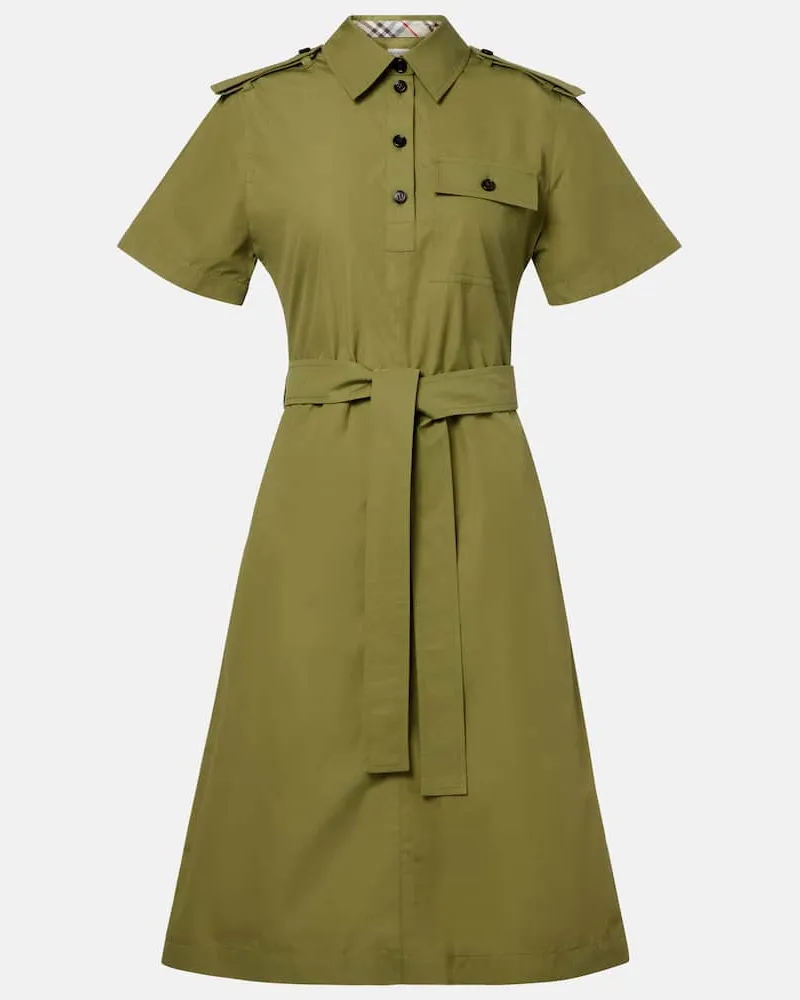Burberry Kleid aus Baumwolle Grün