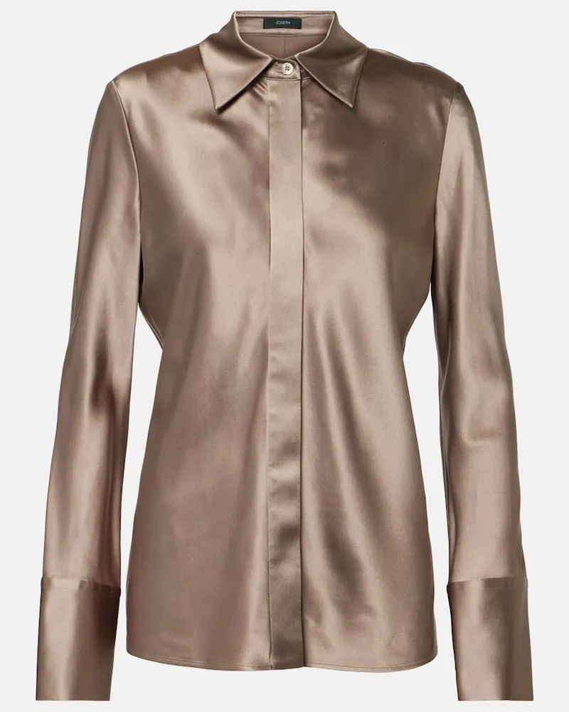 Joseph Bluse Brunel aus Seidensatin Neutral
