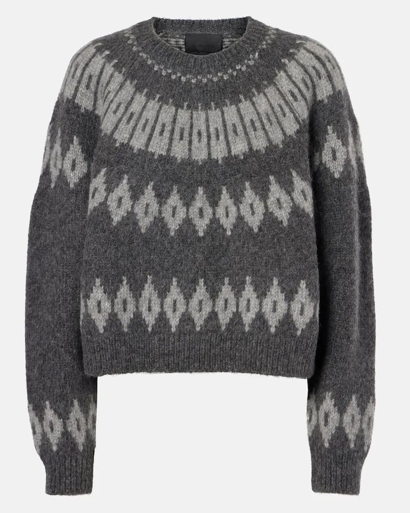 Nili Lotan Pullover Arleth aus einem Alpakawollgemisch Grau