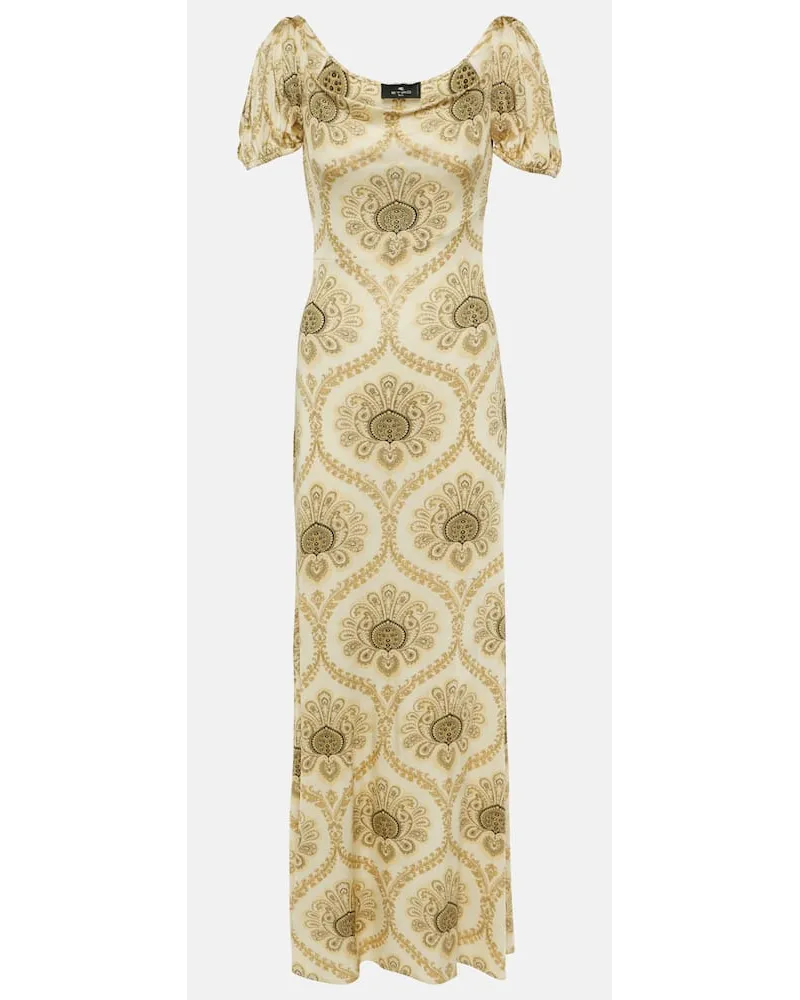 Etro Bedruckte Robe Gold