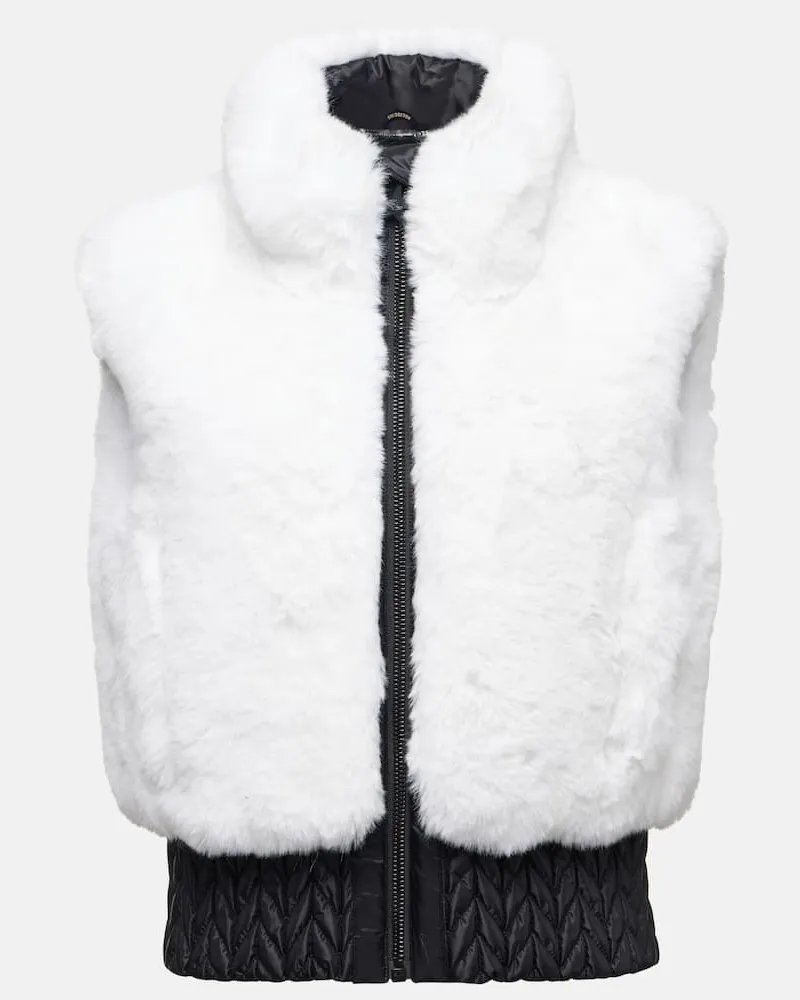 GOLDBERGH Weste Lina aus Faux Fur Weiã
