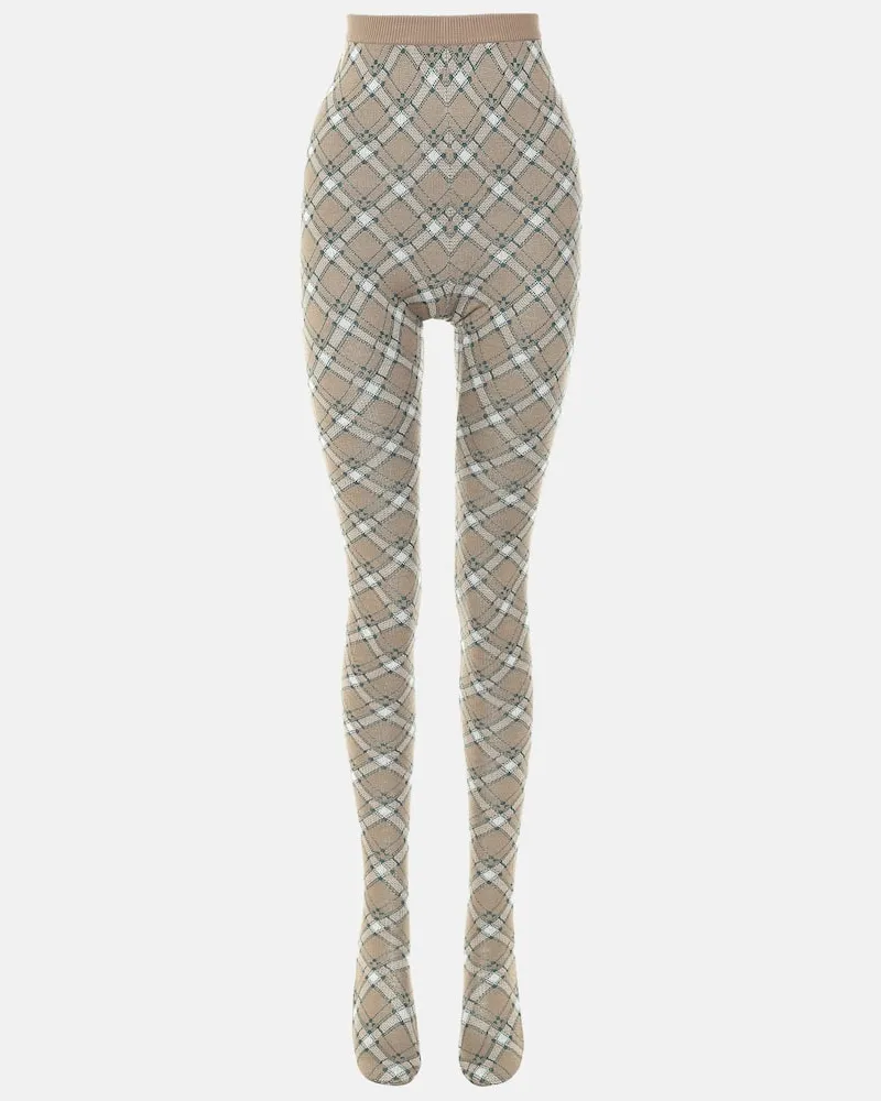 Miu Miu Strumpfhose aus Wolle Grau