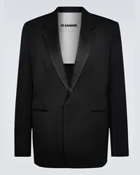 Jil Sander Blazer aus Wolle Schwarz