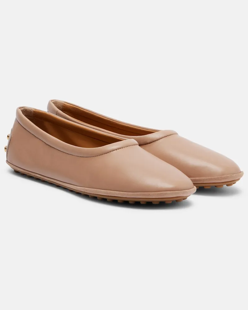 TOD'S Ballerinas aus Leder Rosa