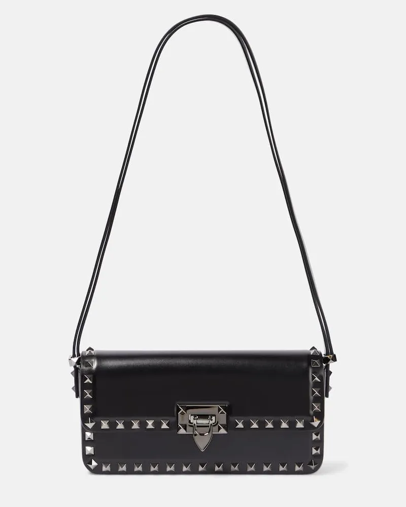 Valentino Garavani Schultertasche Rockstud Small aus Leder Schwarz