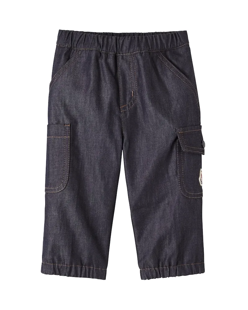 Moncler Baby Cargo-Jeans Blau