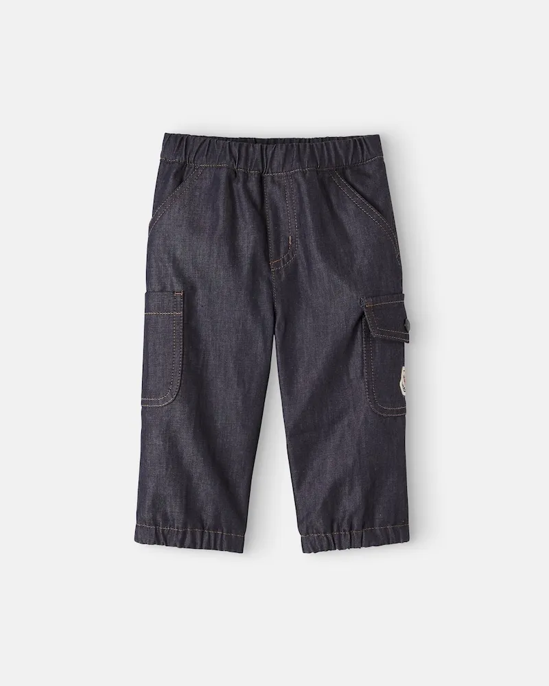 Moncler Baby Cargo-Jeans Blau