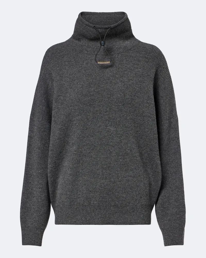 Brunello Cucinelli Pullover Wolle, Kaschmir und Seide Grau
