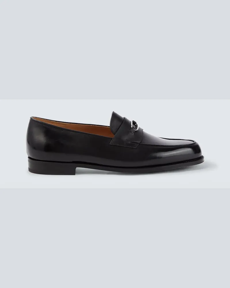 John Lobb Loafers Lopez aus Leder Schwarz