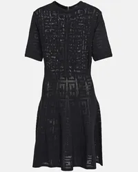 Givenchy Minikleid 4G aus Jacquard Schwarz