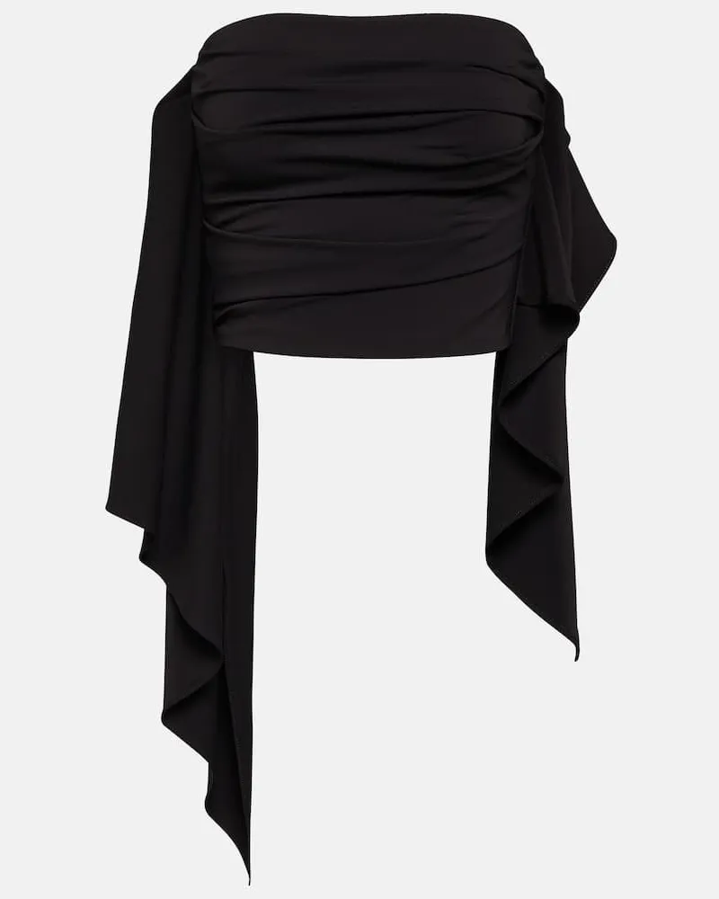 ATTICO Verziertes Off-Shoulder-Top Rosa