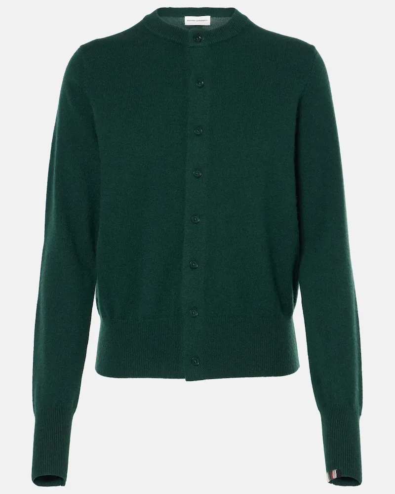extreme cashmere Cardigan N°300 Little 2 aus Kaschmir Grün