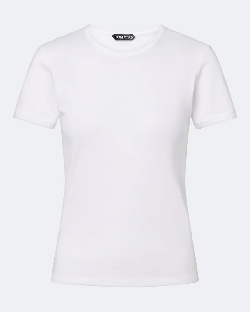 Tom Ford T-Shirt aus Baumwoll-Jersey Weiß
