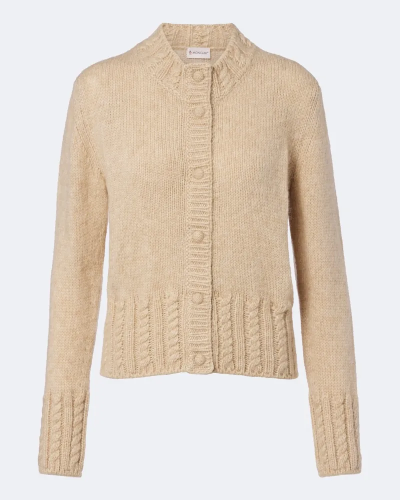 Moncler Cardigan aus Strick Beige