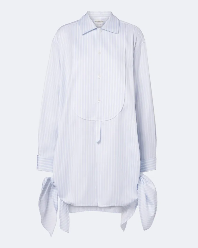 J.W.Anderson Hemdblusenkleid aus Baumwoll-Twill Blau