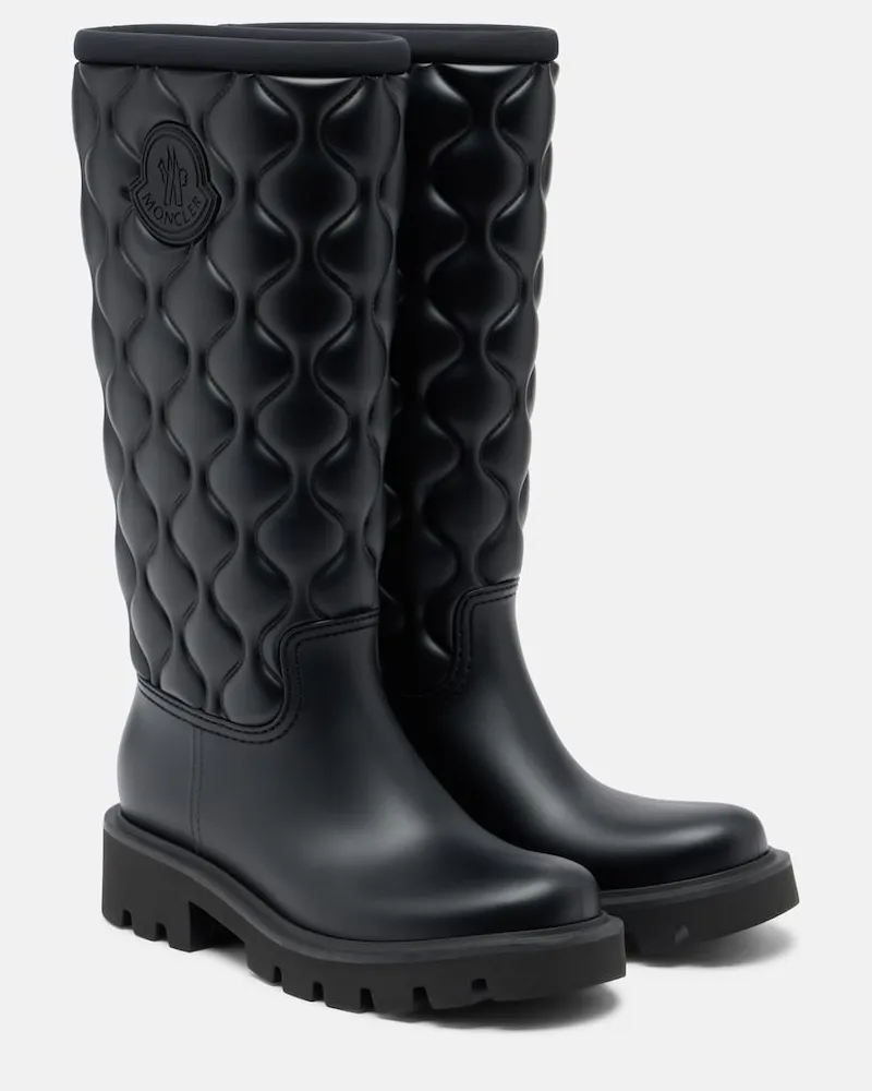 Moncler Gummistiefel Kickstream Schwarz
