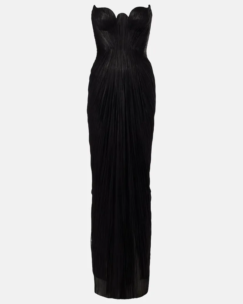 Maria Lucia Hohan Robe Jasleen aus Seidentüll Schwarz