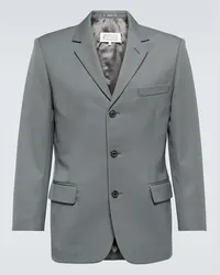 Maison Margiela Blazer aus Wolle Gruen