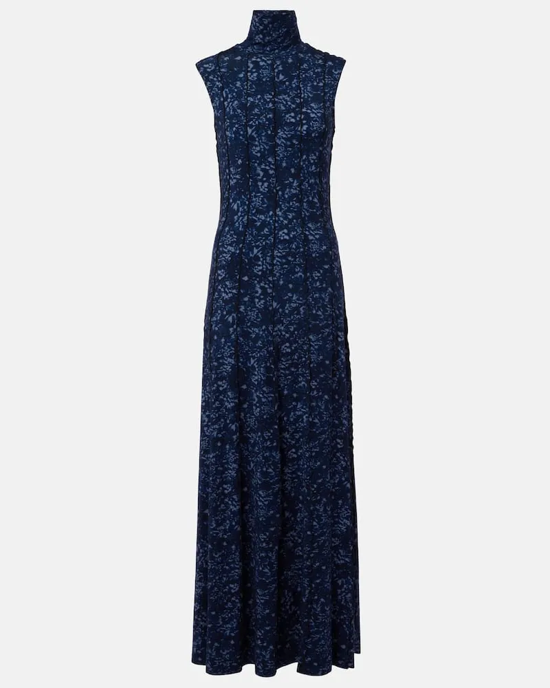 Proenza Schouler White Label Maxikleid Valentina aus Jersey Blau