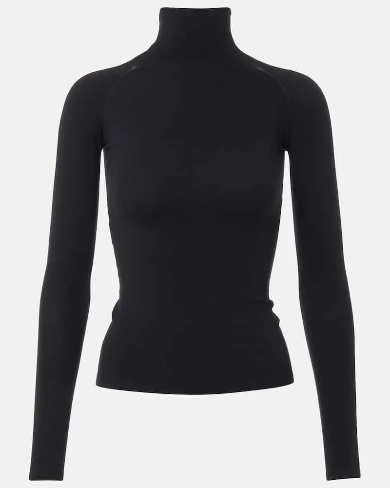 Alaïa Alaïa Longsleeve aus Jersey Schwarz