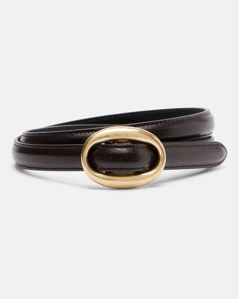 Saint Laurent Gürtel aus Leder Braun