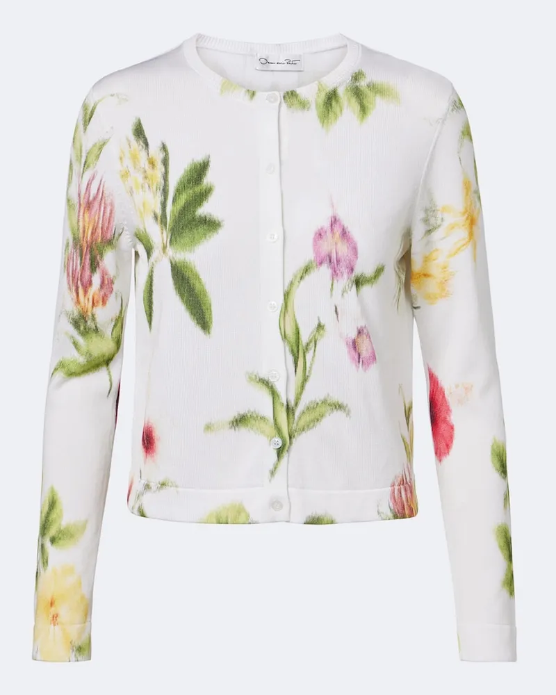 Oscar de la Renta Cardigan aus Jacquard Multicolor