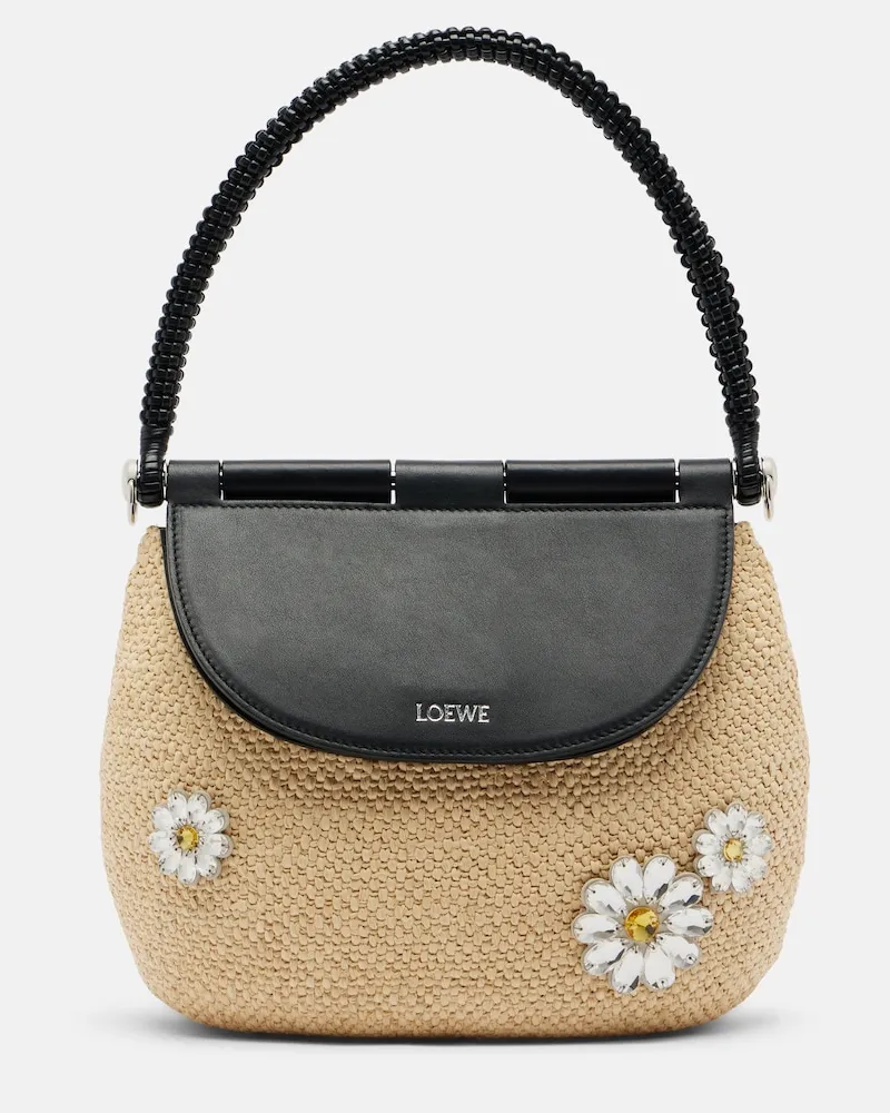 Loewe Paula's Ibiza Schultertasche Pescador Medium Beige