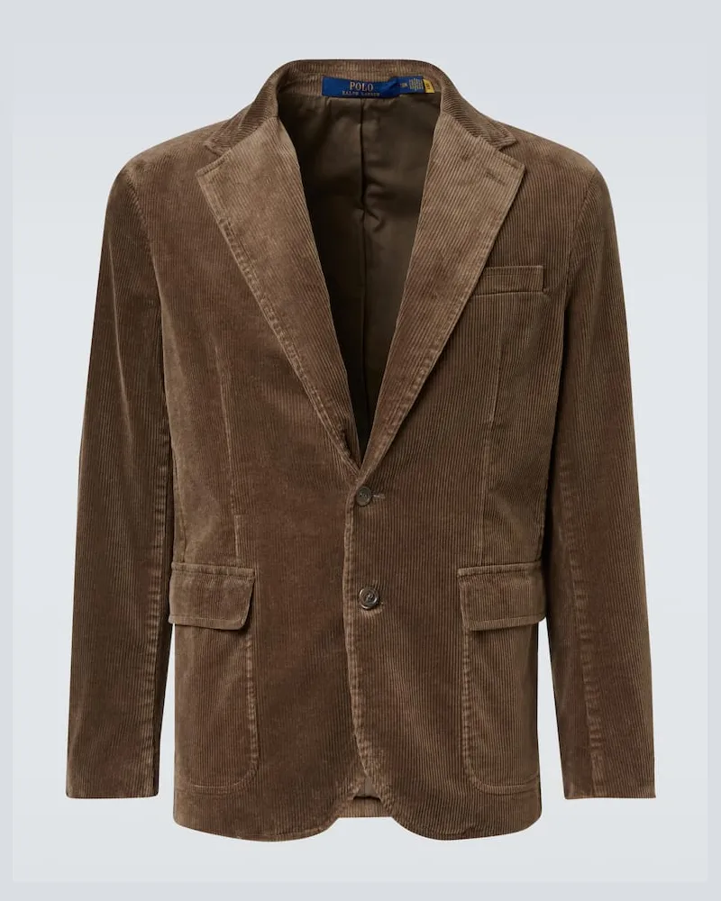 Ralph Lauren Blazer aus Baumwoll-Cord Braun