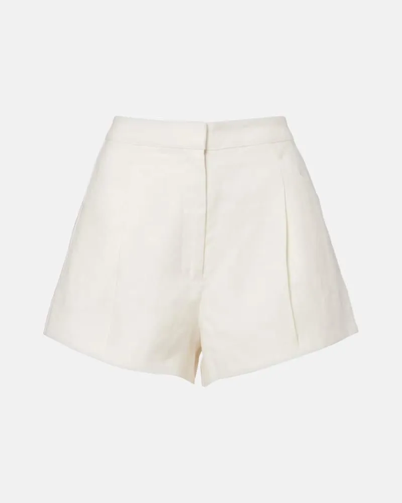 Posse Shorts aus Leinen Weiß
