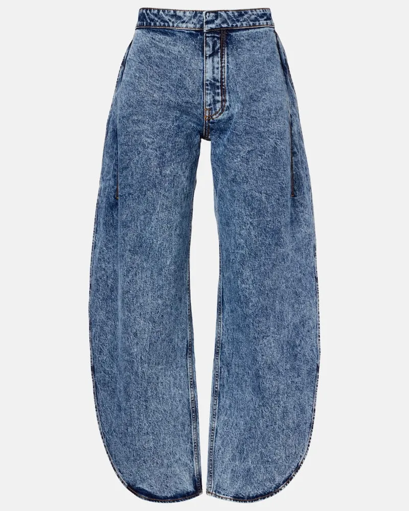 Alaïa Alaïa Barrel Jeans Blau