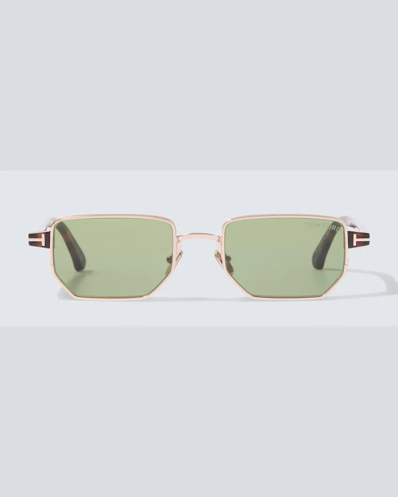 Tom Ford Eckige Sonnenbrille Liam-02 Gold