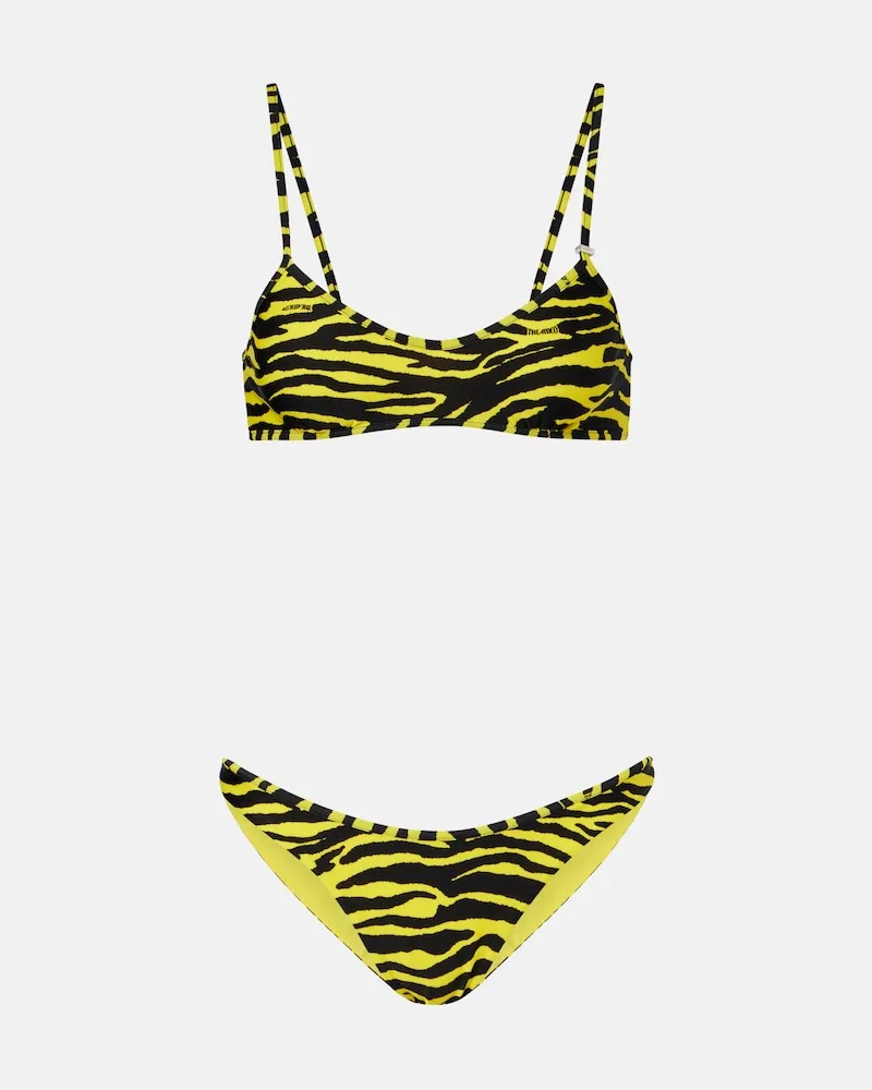 ATTICO Bedruckter Bikini Gelb