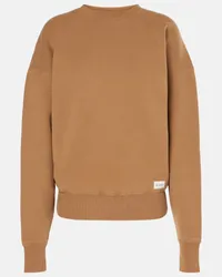 Saint Laurent Oversize-Sweatshirt aus Baumwolle Beige