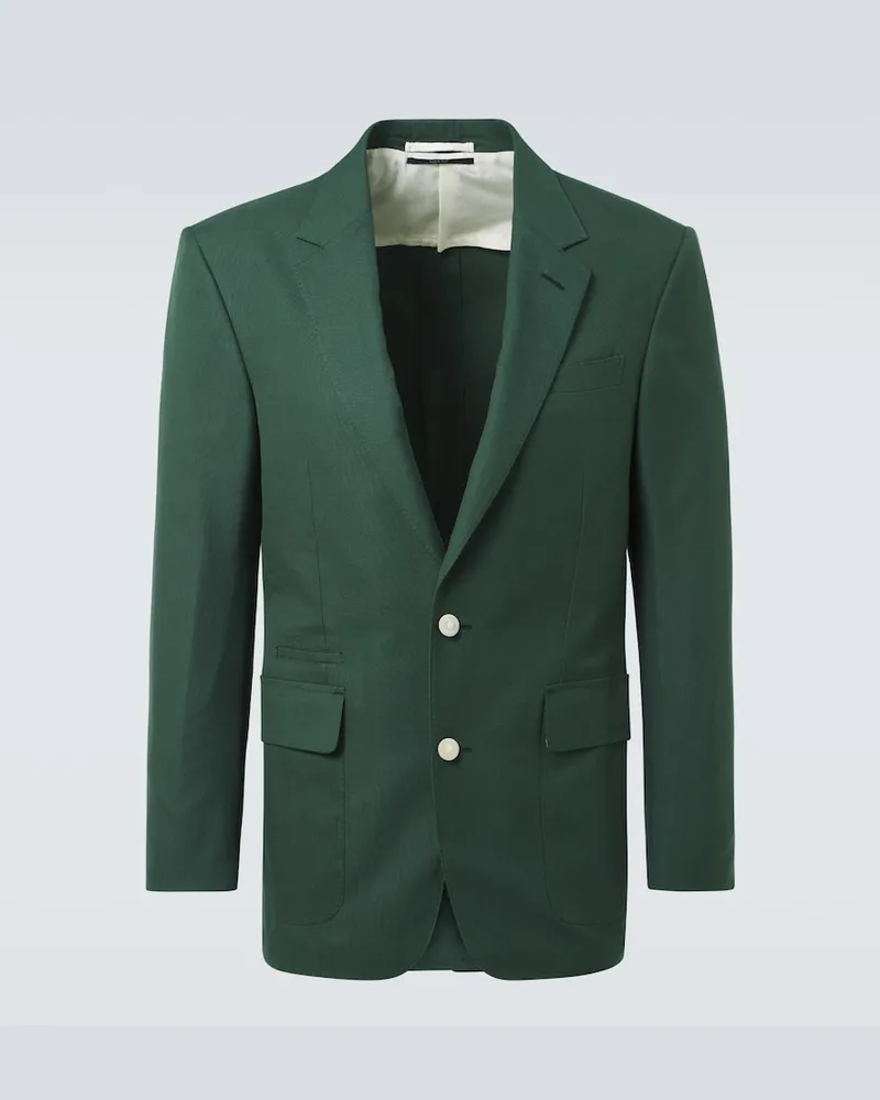 Dunhill Blazer Bourdon aus Baumwolle Grün