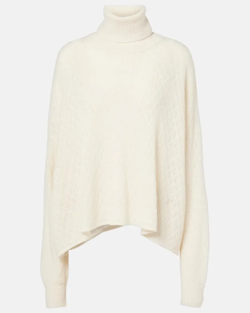 Chloé Chloé Rollkragenpullover aus einem Wollgemisch Weiß
