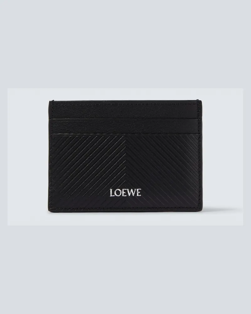 Loewe Kartenetui aus Leder Schwarz