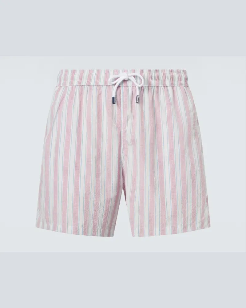 Fedeli Bedruckte Badeshorts Madeira Pink