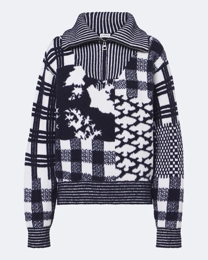 Loewe X Cosima von Bonin Pullover aus einem Wollgemisch Blau