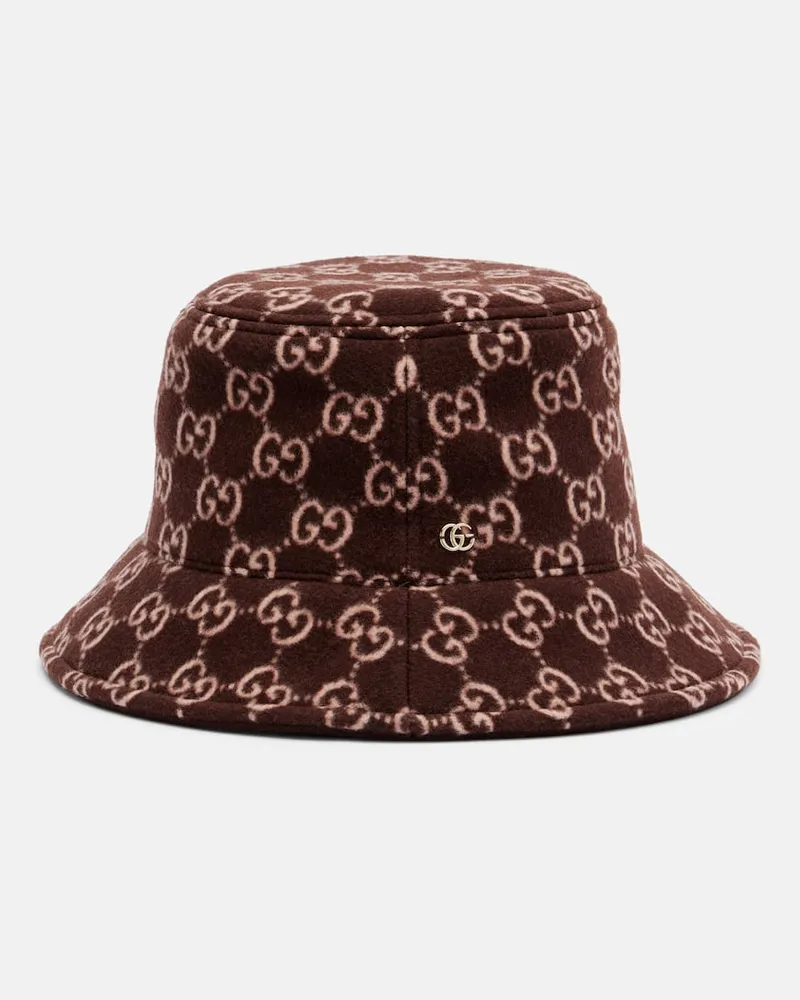 Gucci Hut aus Wolle Braun