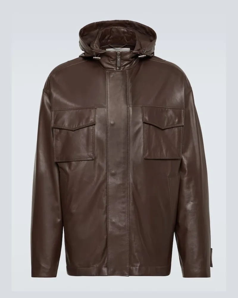 TOD'S Lederjacke Braun
