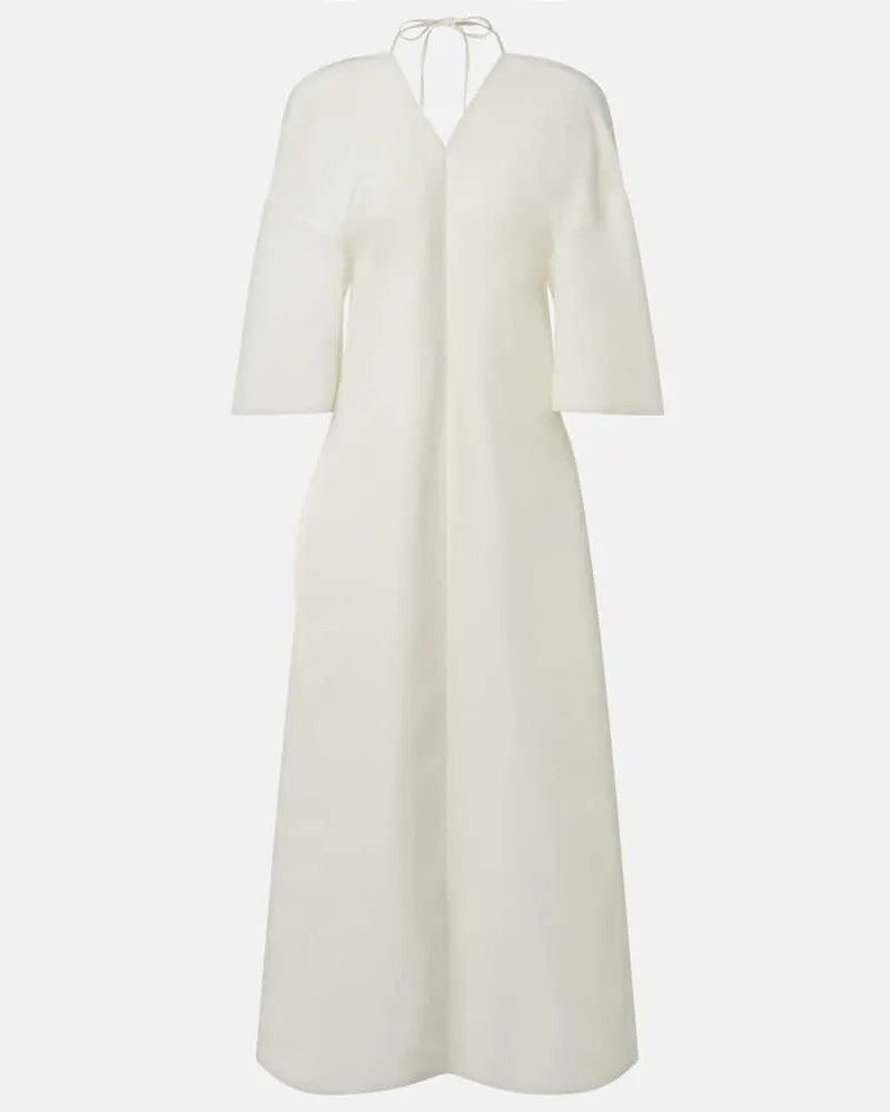 The Row Maxikleid Mia aus Seide Weiß