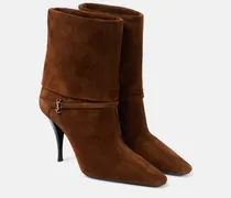 Ankle Boots Niki 90 aus Veloursleder