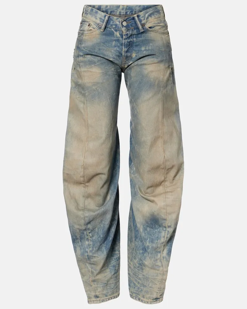 Acne Studios Low-Rise Wide-Leg Jeans 2006F Blau