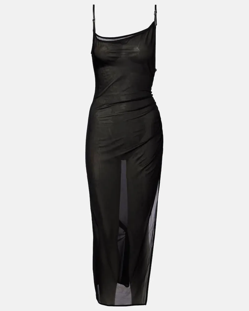 Thierry Mugler Midikleid Schwarz