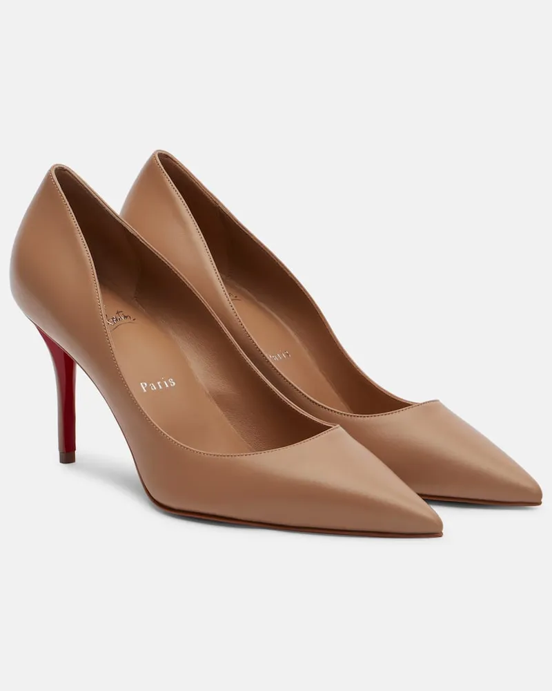 Christian Louboutin Pumps Miss Z 80 aus Leder Braun
