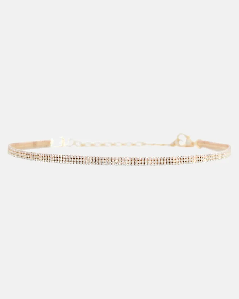 SHAY Choker aus 18kt Gelb-, Weiß- und Roségold mit Diamanten Gold