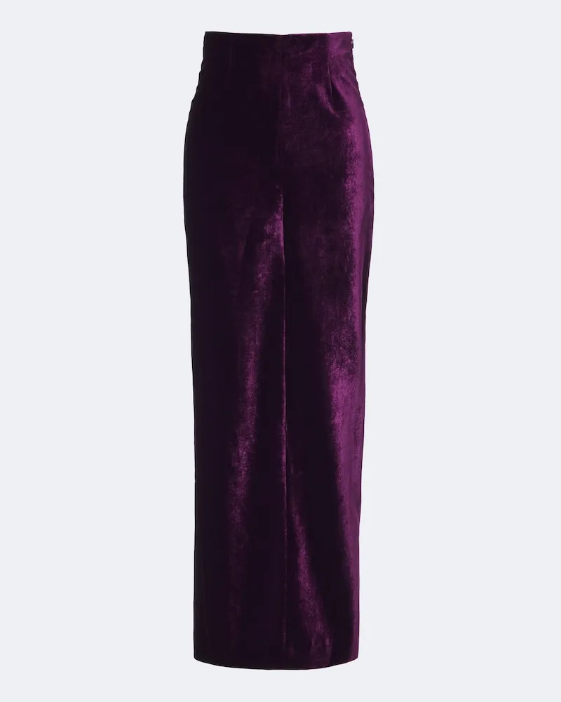 Maison Margiela Maxirock aus Samt Violett