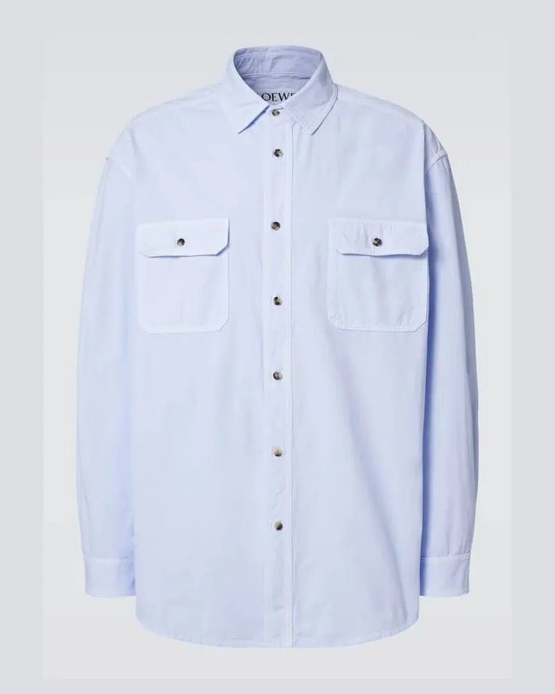 Loewe Hemd aus Baumwolle Blau