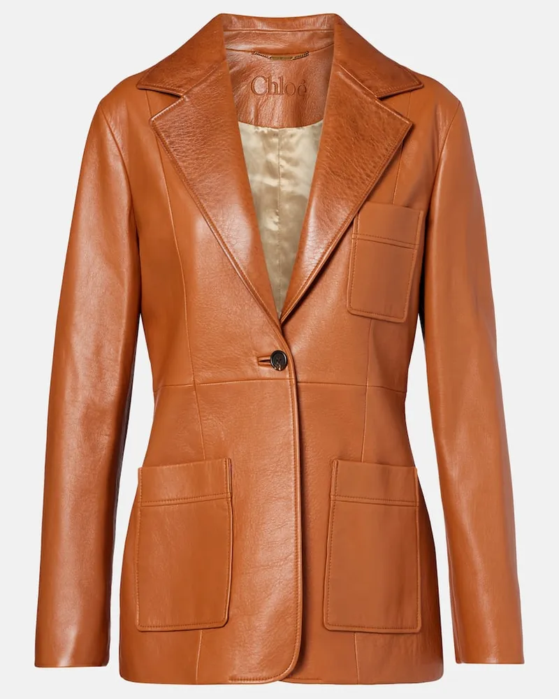 Chloé Chloé Lederjacke Braun