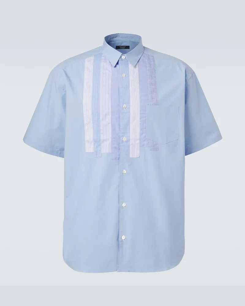 Comme des Garçons Comme des Garçons Homme Hemd aus Baumwollpopeline Blau